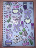 A5 200 page Notebook - purple vibes