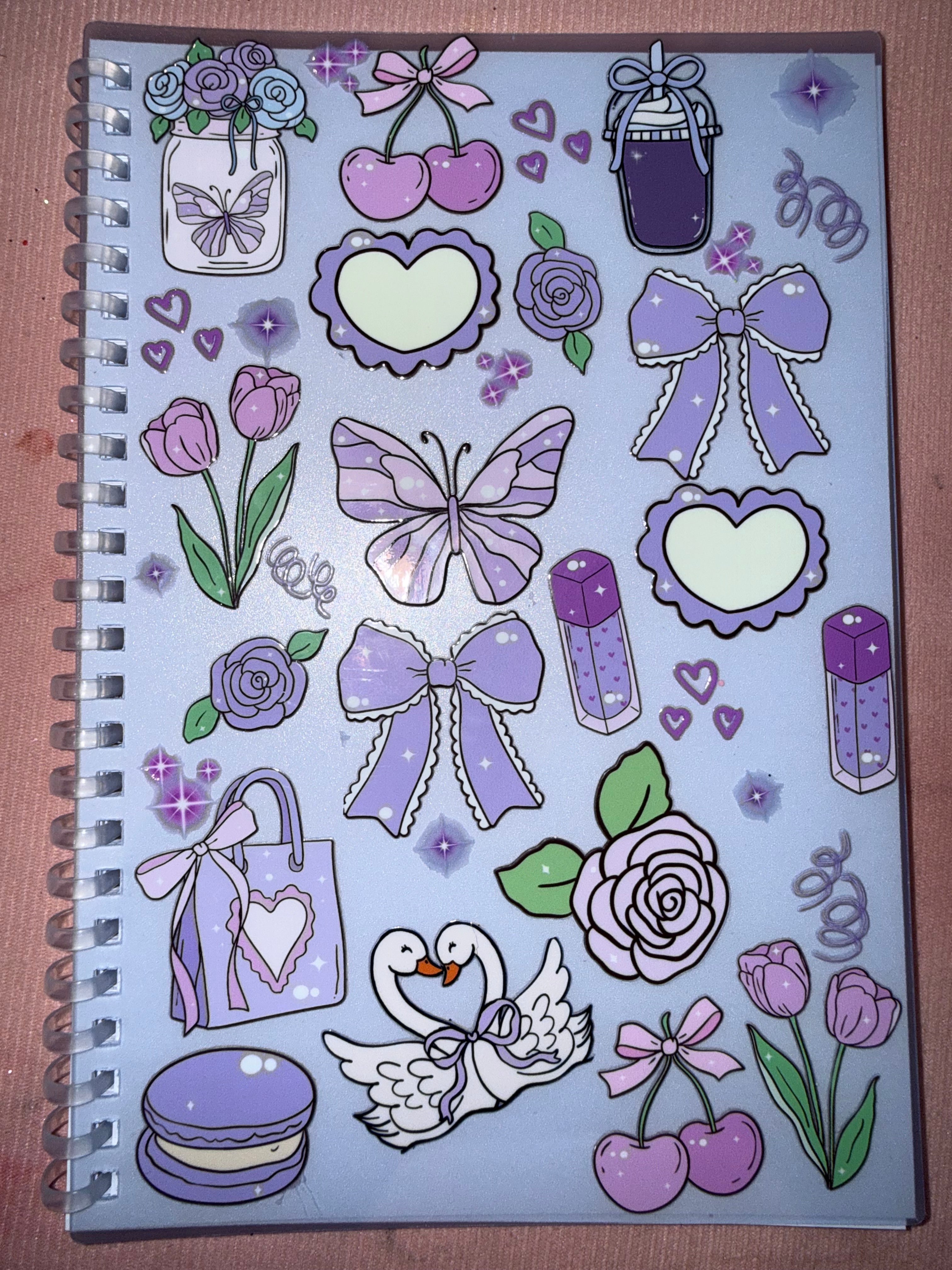 A5 200 page Notebook - purple vibes