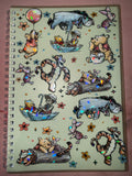 A5 200 page Notebook - Pooh and friends