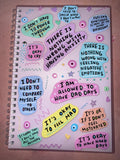 A5 200 page Notebook - positive affirmations