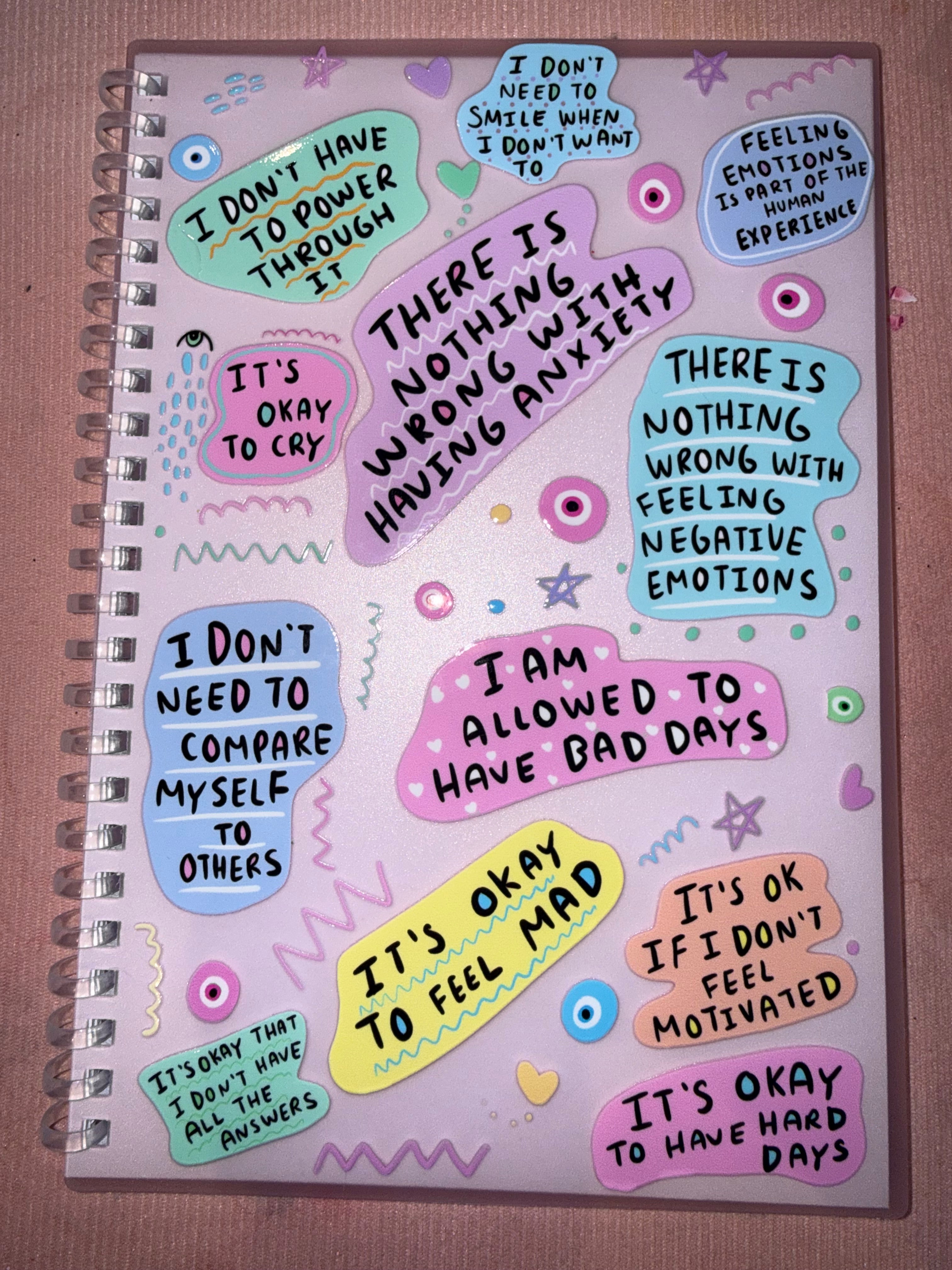 A5 200 page Notebook - positive affirmations