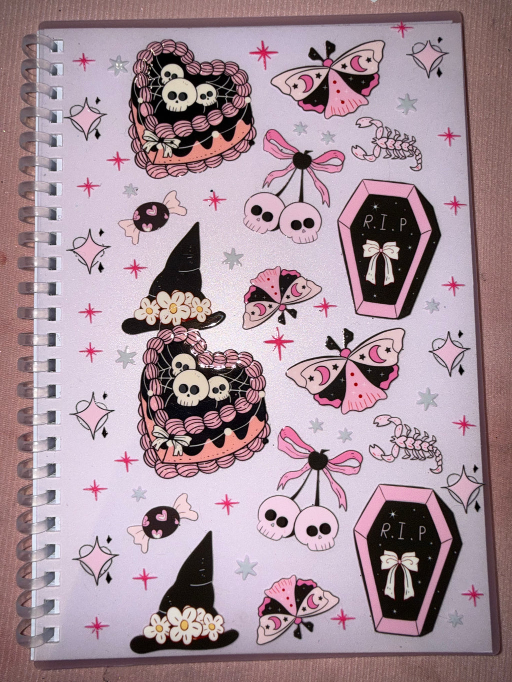 A5 200 page Notebook - Goth vibes