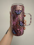 16oz glass - butterflies 🦋