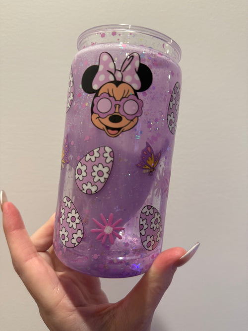 16oz acrylic - Easter Minnie