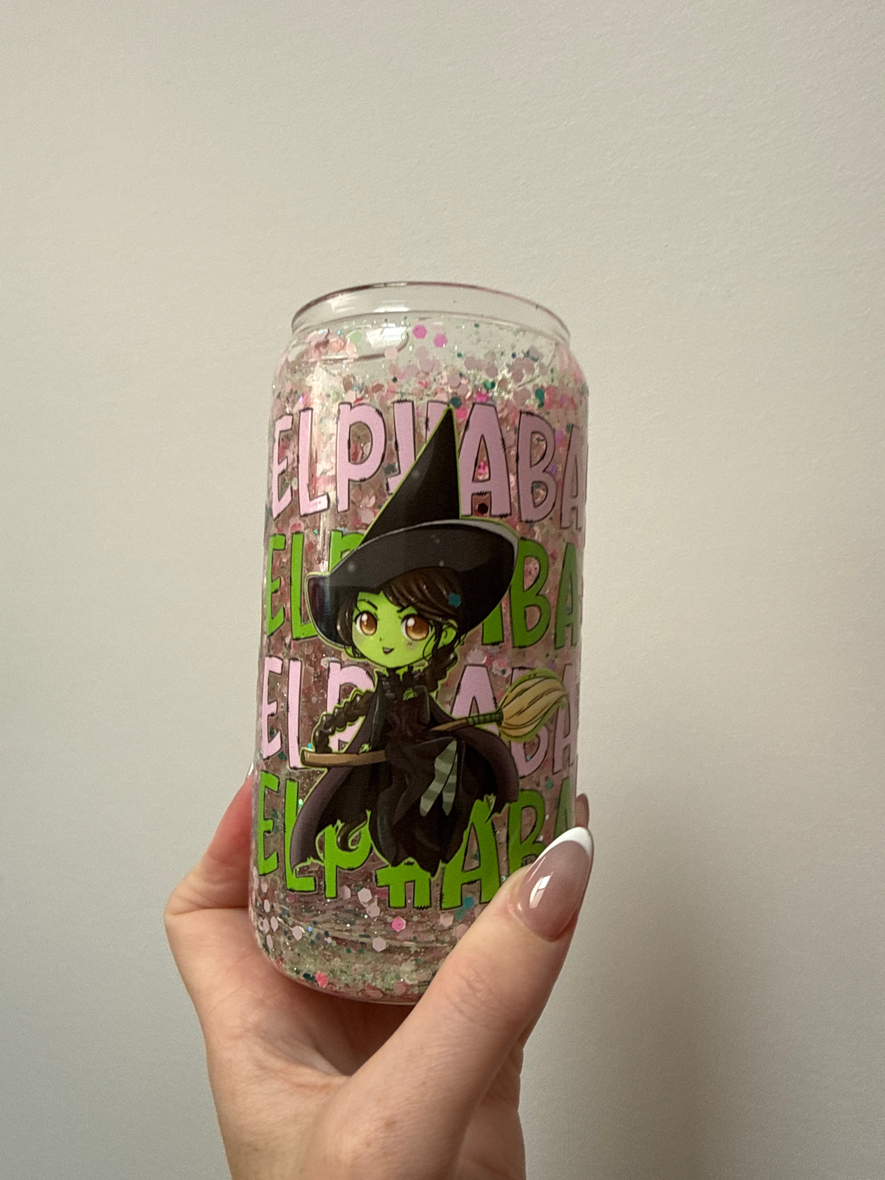 Elphaba glass 16oz
