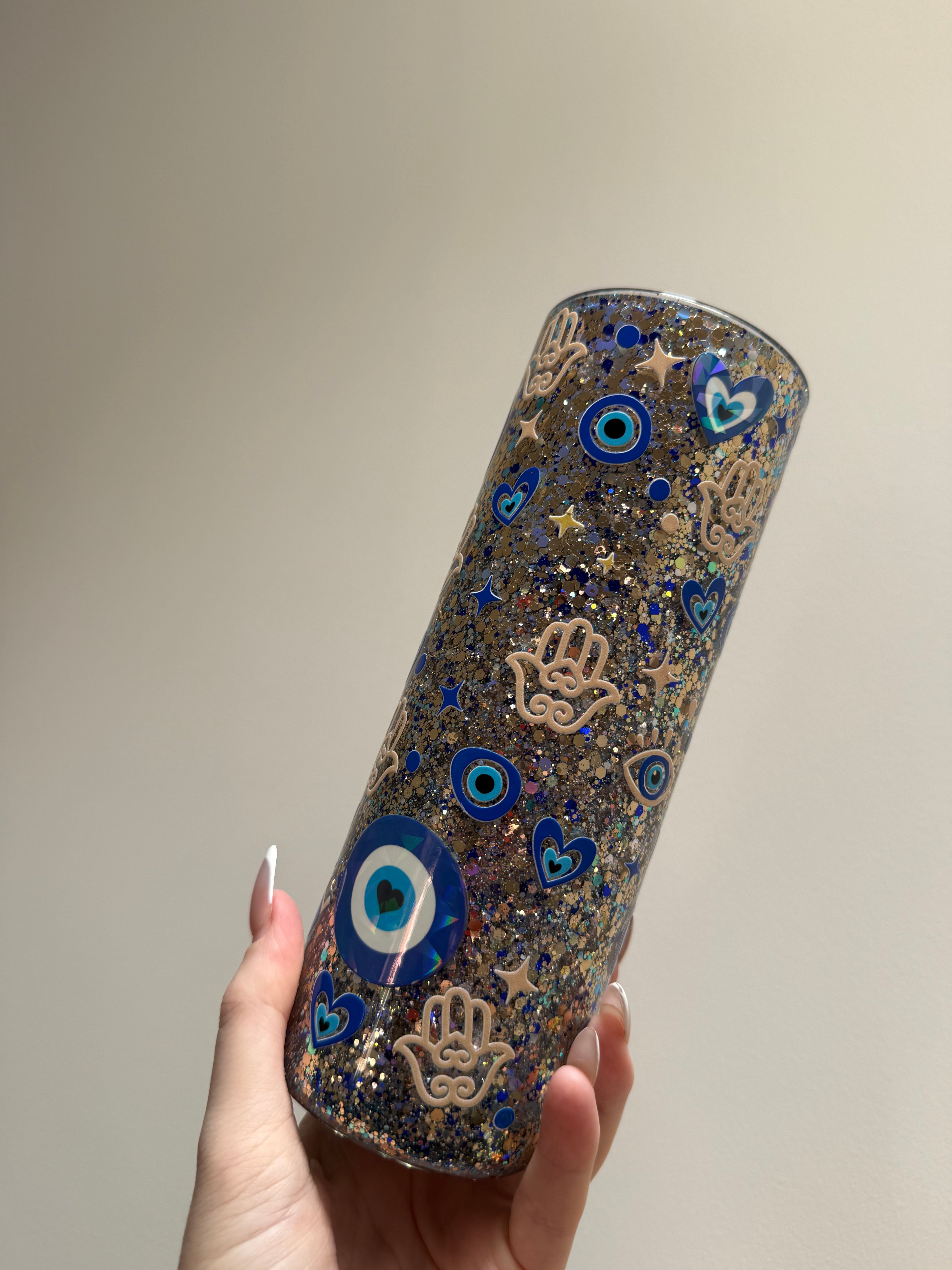 20oz glass - evil eye protection 🧿