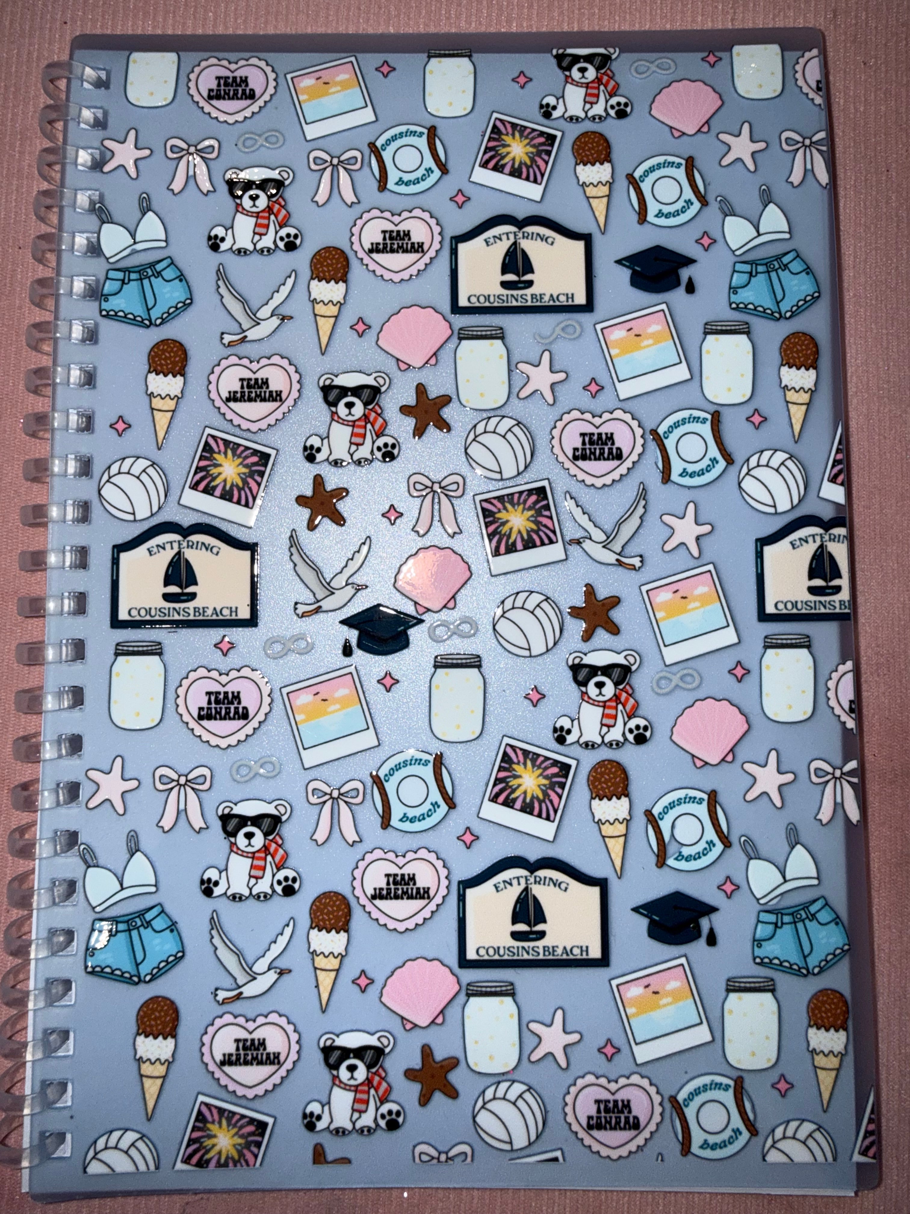 A5 200 page Notebook - Summer I Turned Pretty
