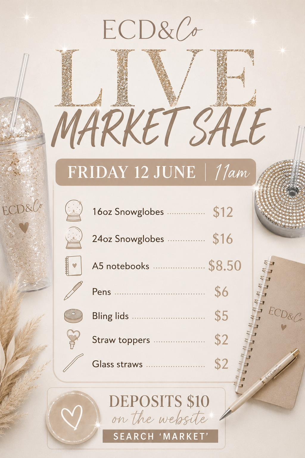 MARKET LIVE SALE DEPOSIT