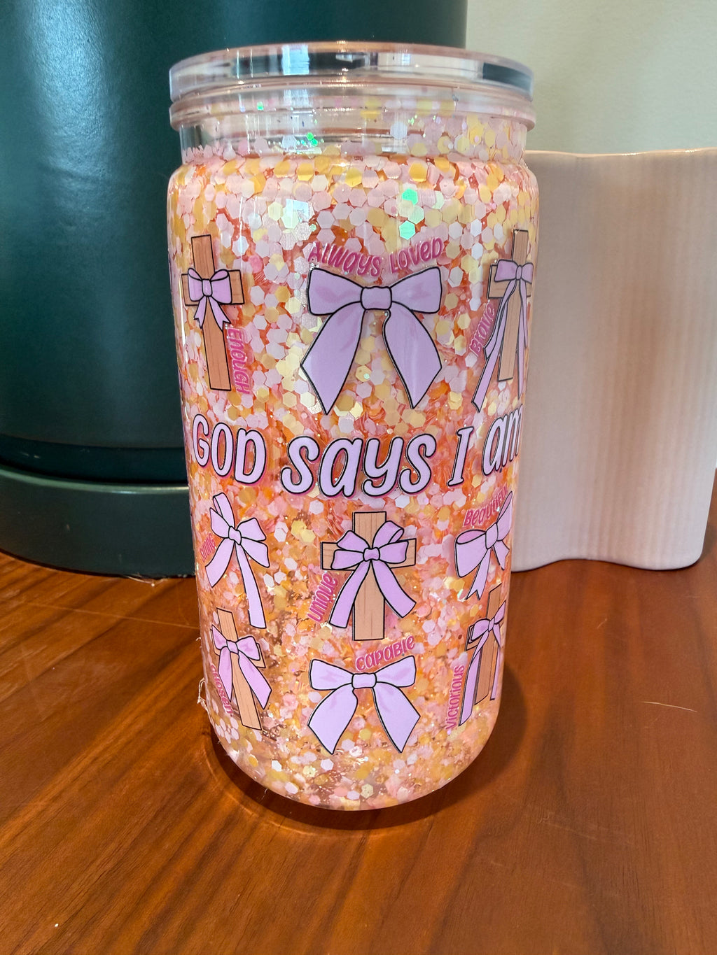 God says 16oz ACRYLIC