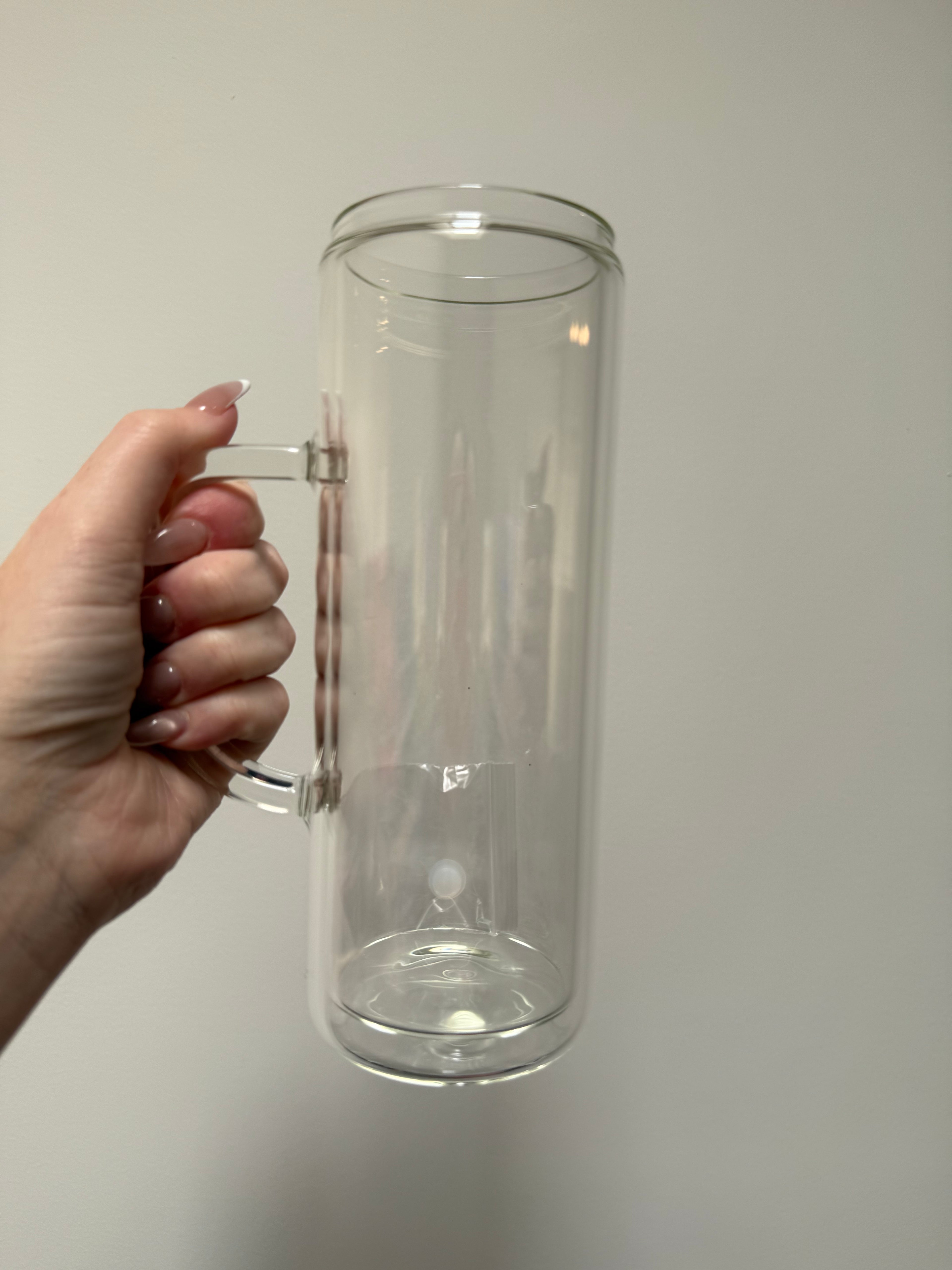 24oz GLASS with handle