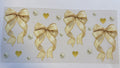 Cream bows and pearls