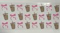 Iced coffee and bows