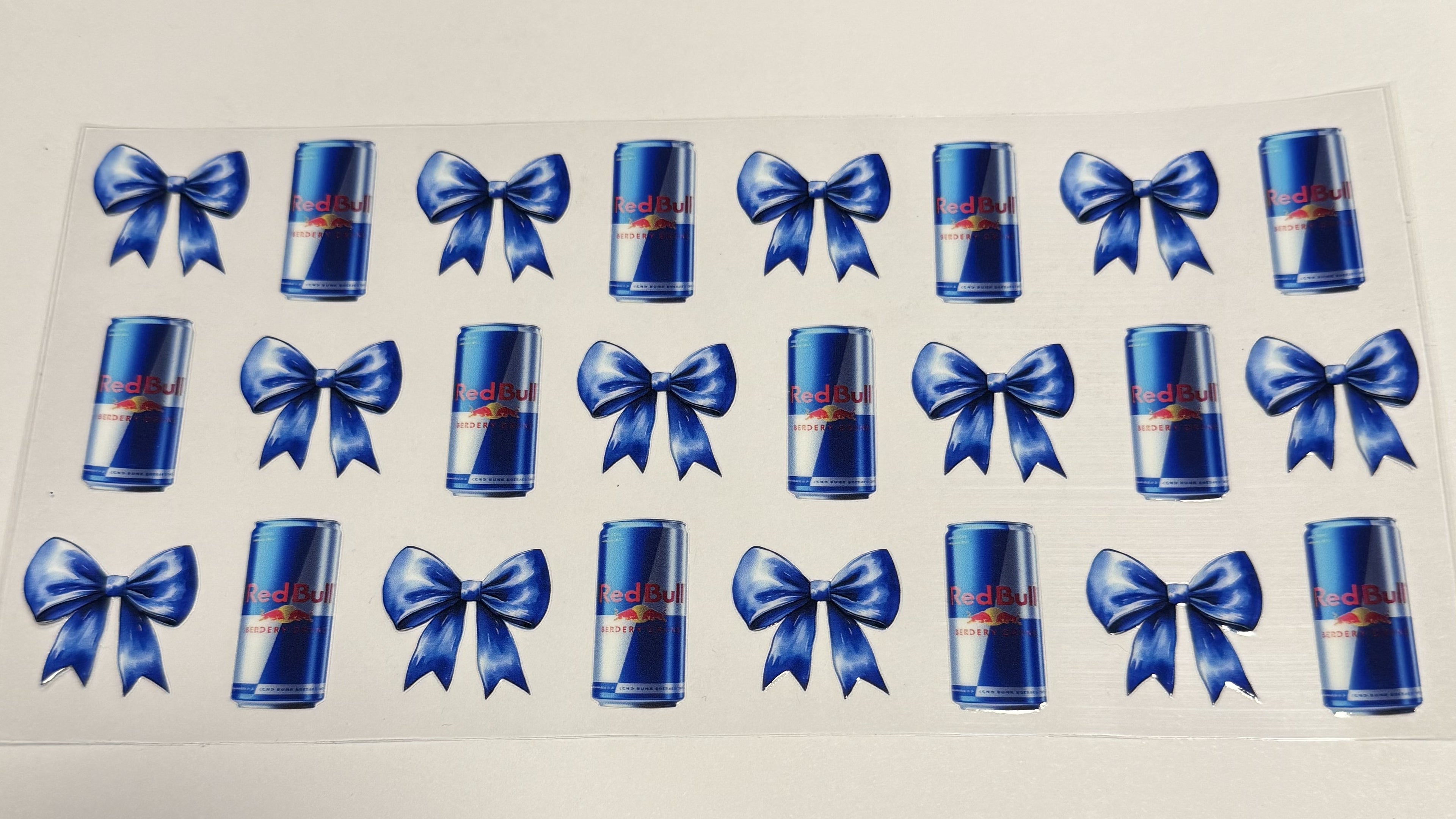 Redbull and bows