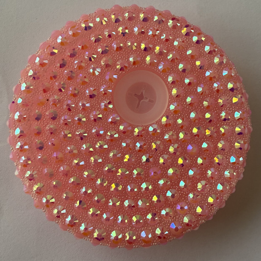 Rhinestone 16oz lid - baby pink