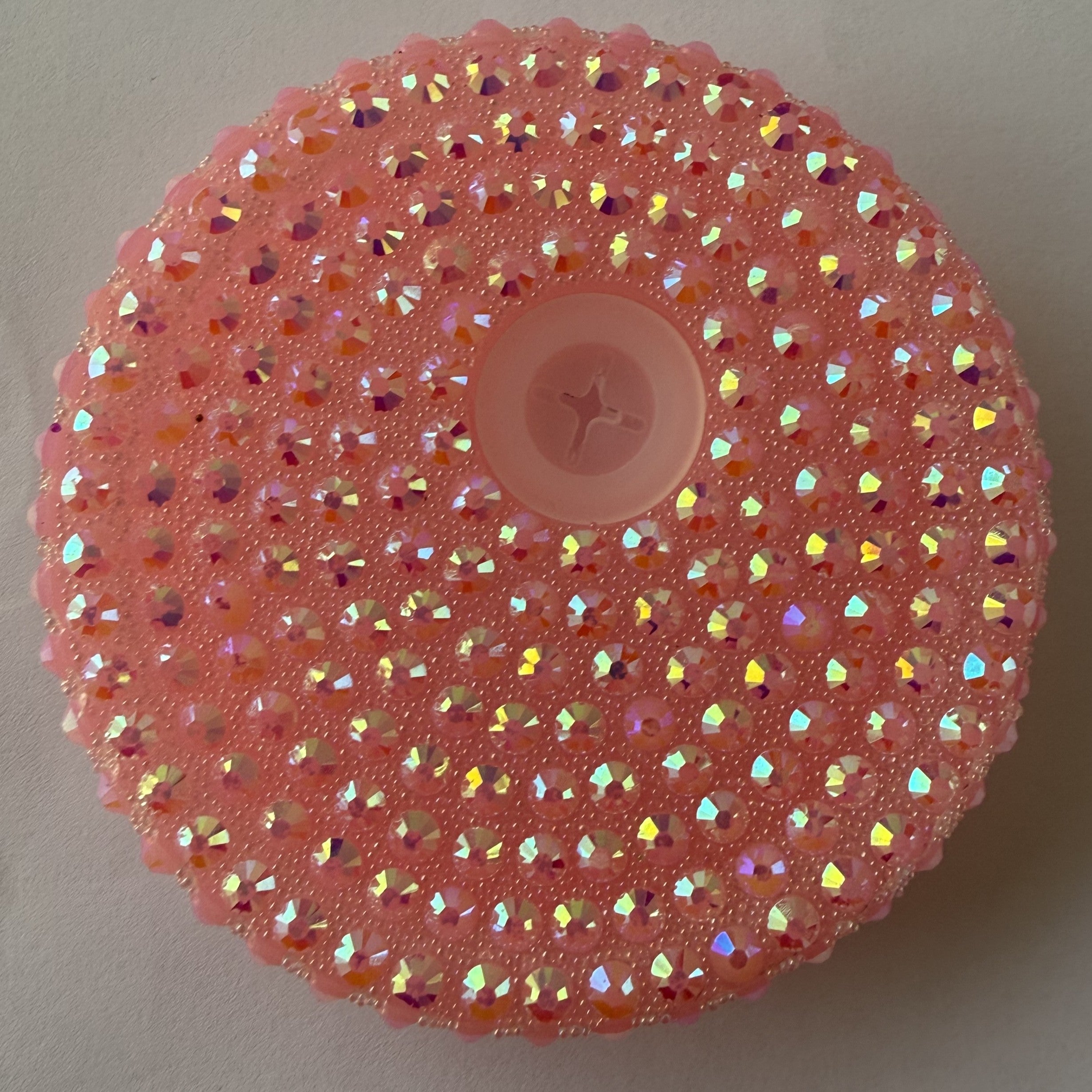 Rhinestone 16oz lid - baby pink