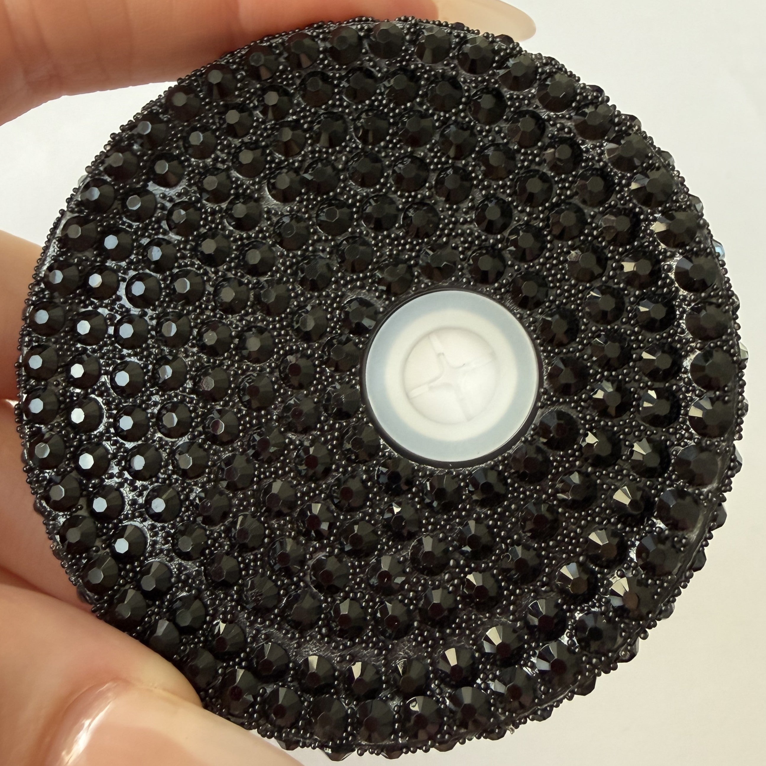 Rhinestone 16oz lid - Black