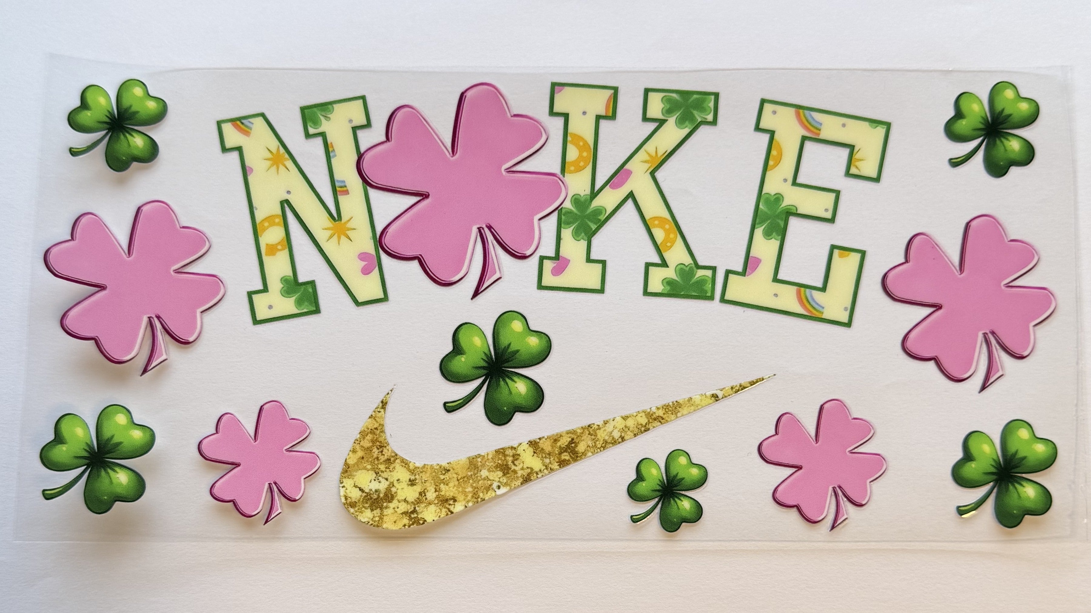 Nike pink and green