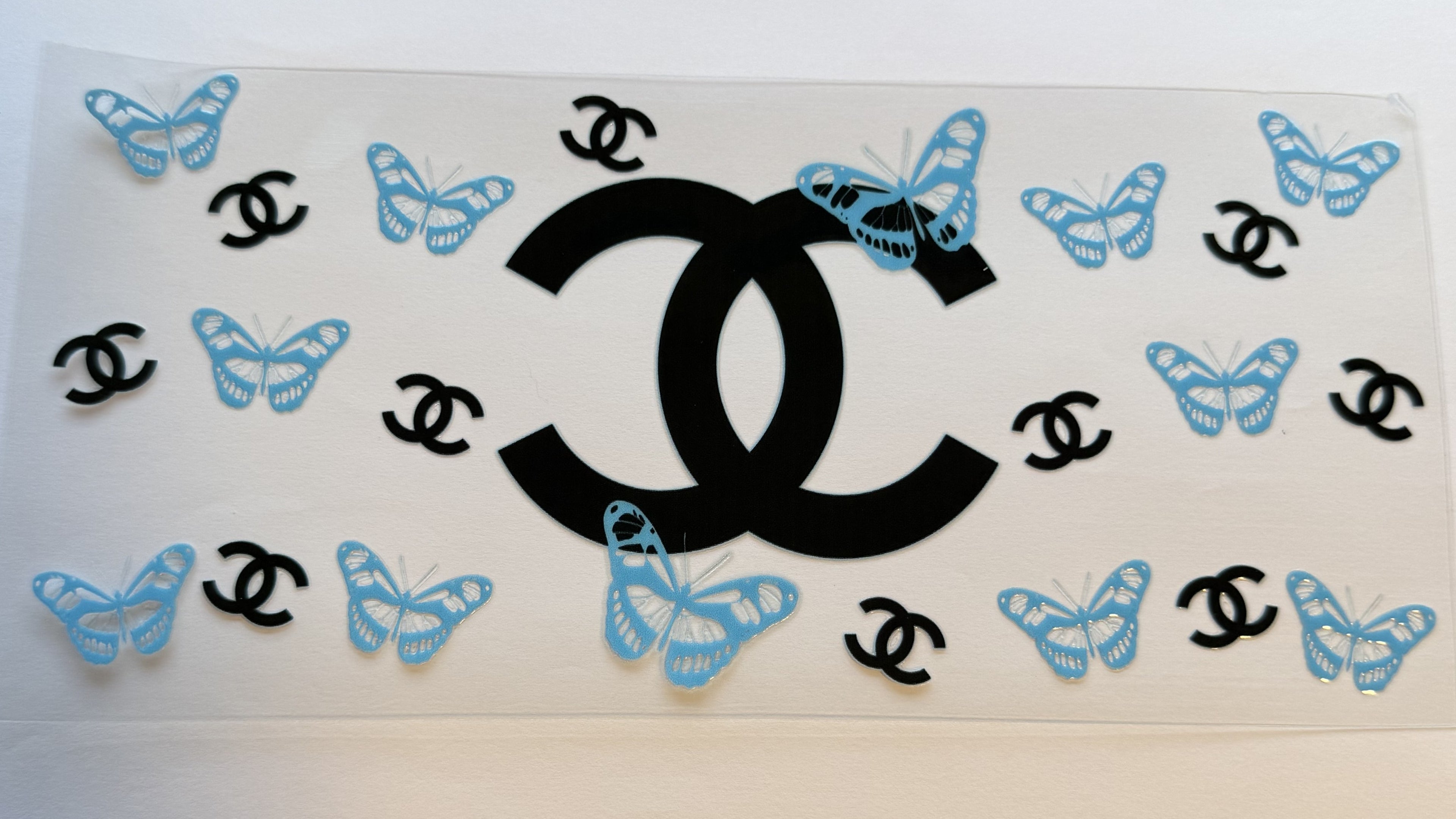 Chanel - blue butterlies