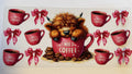 Highland cow - i need coffee