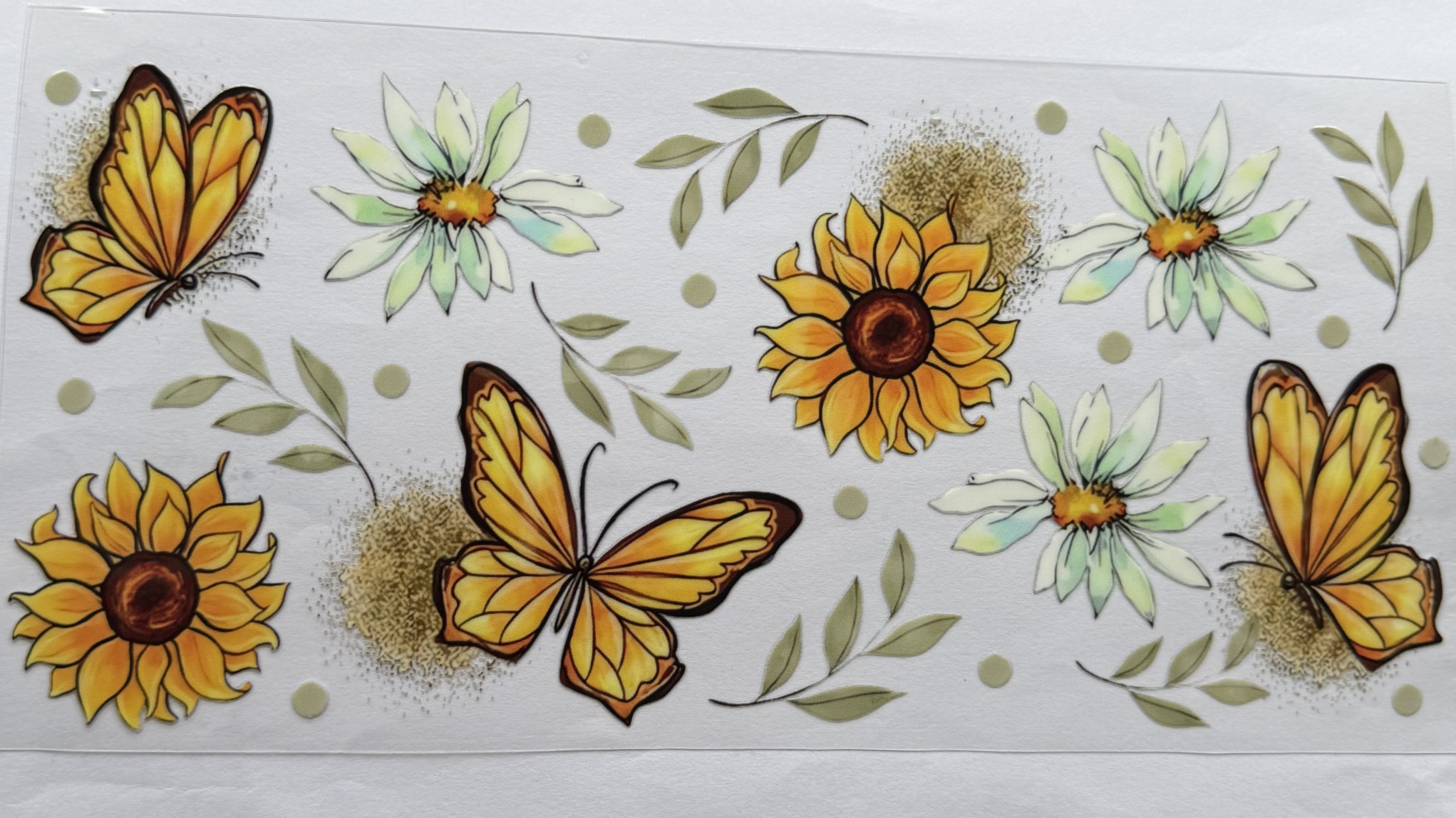 flowers and butterflies
