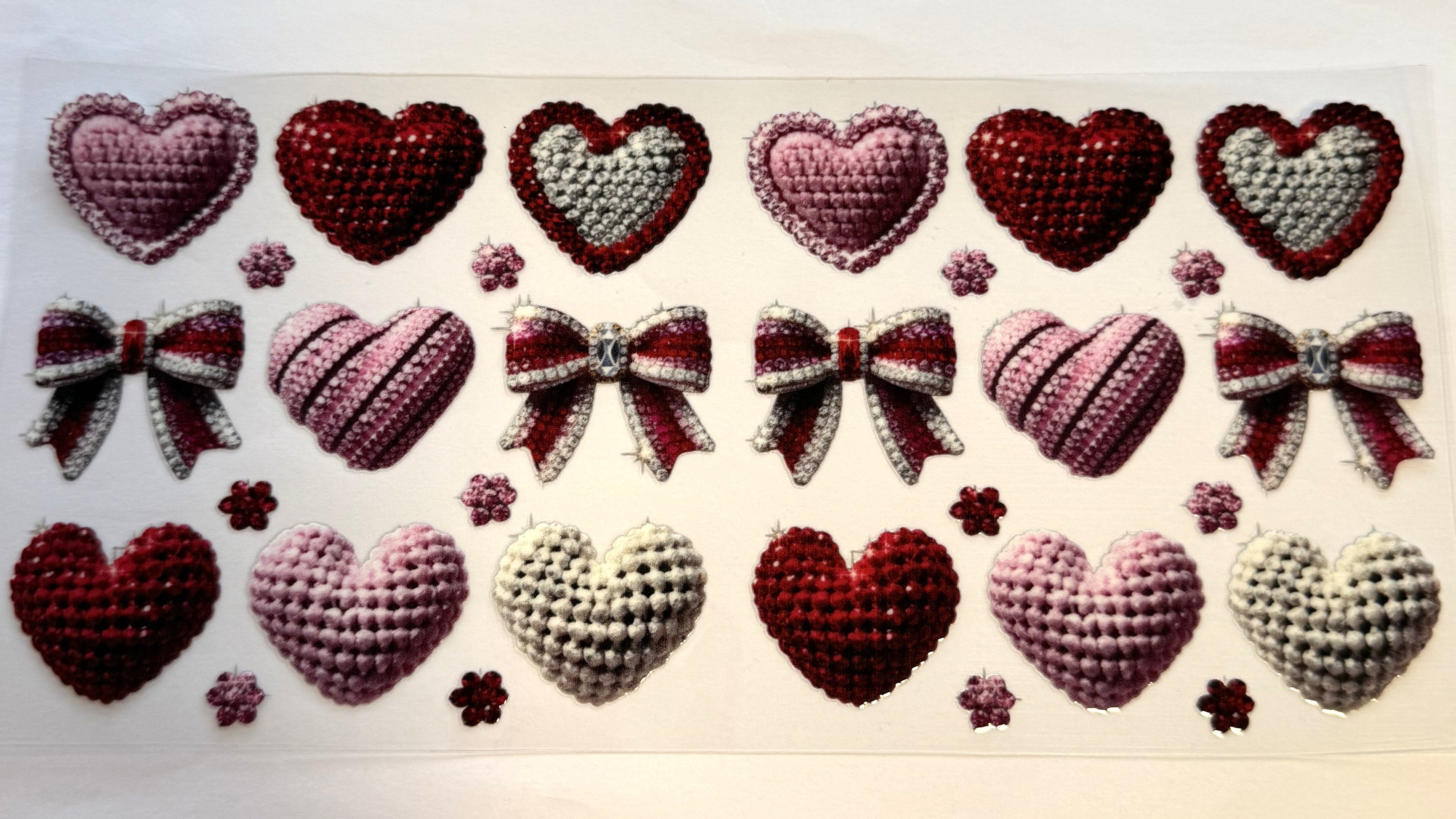 knitted hearts