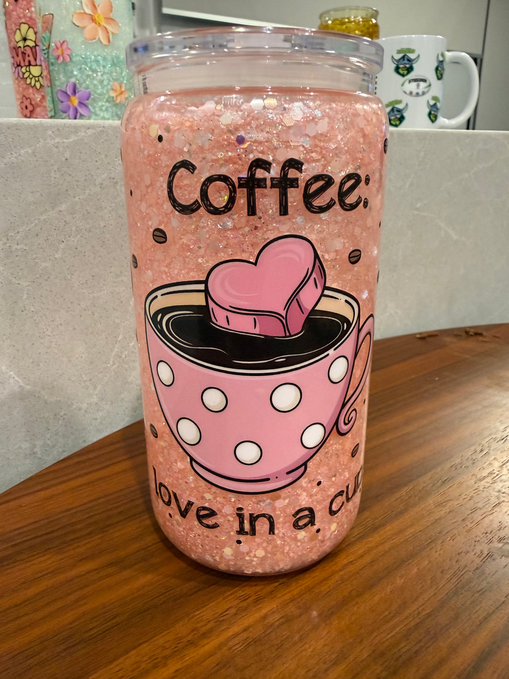 coffee - love in a cup GLASS