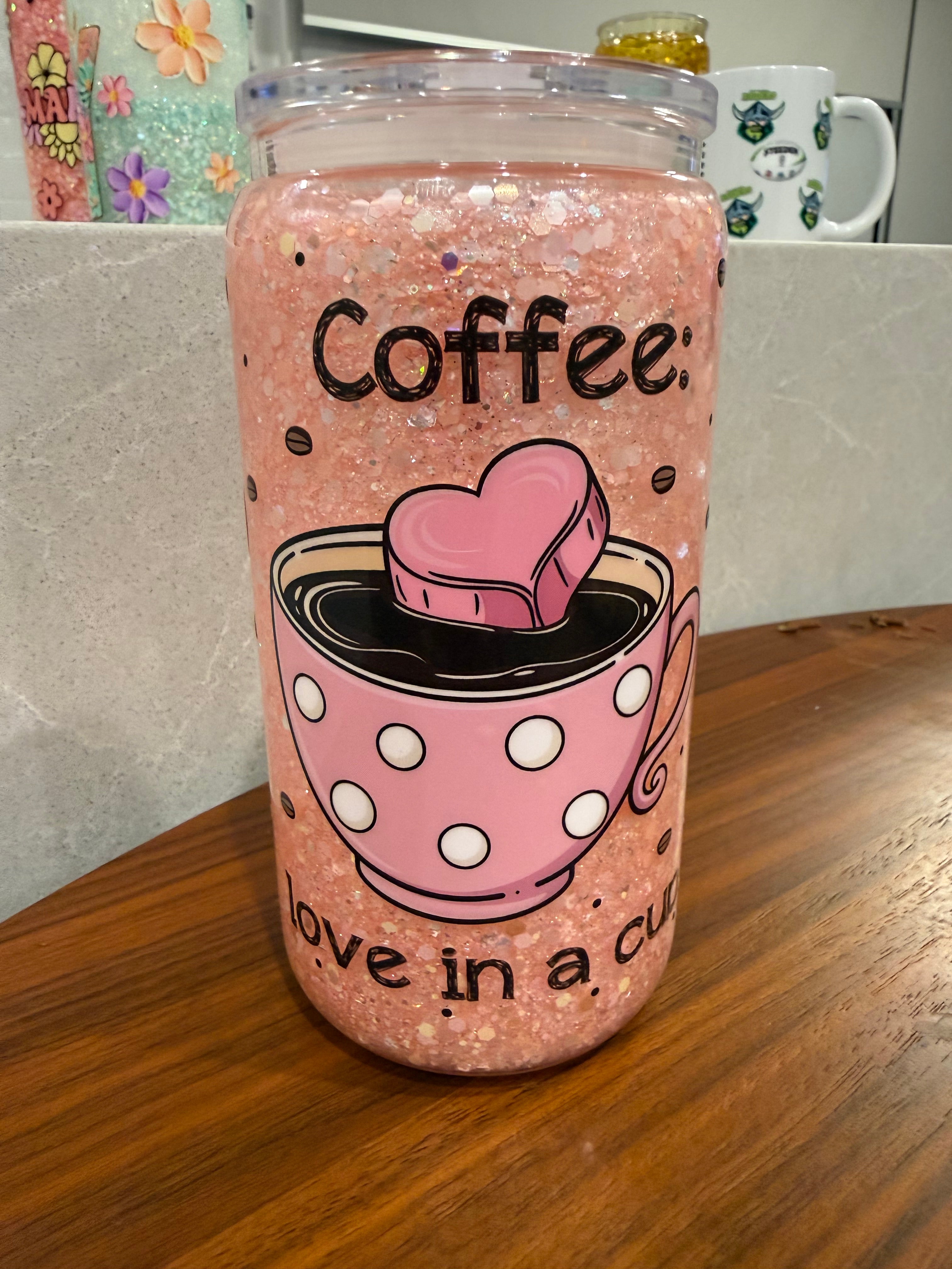 coffee - love in a cup GLASS