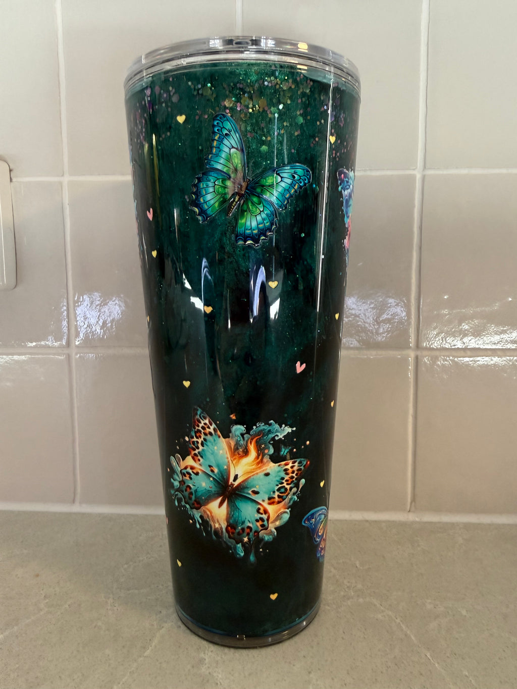 butterfly mica waterfall - 240z acrylic