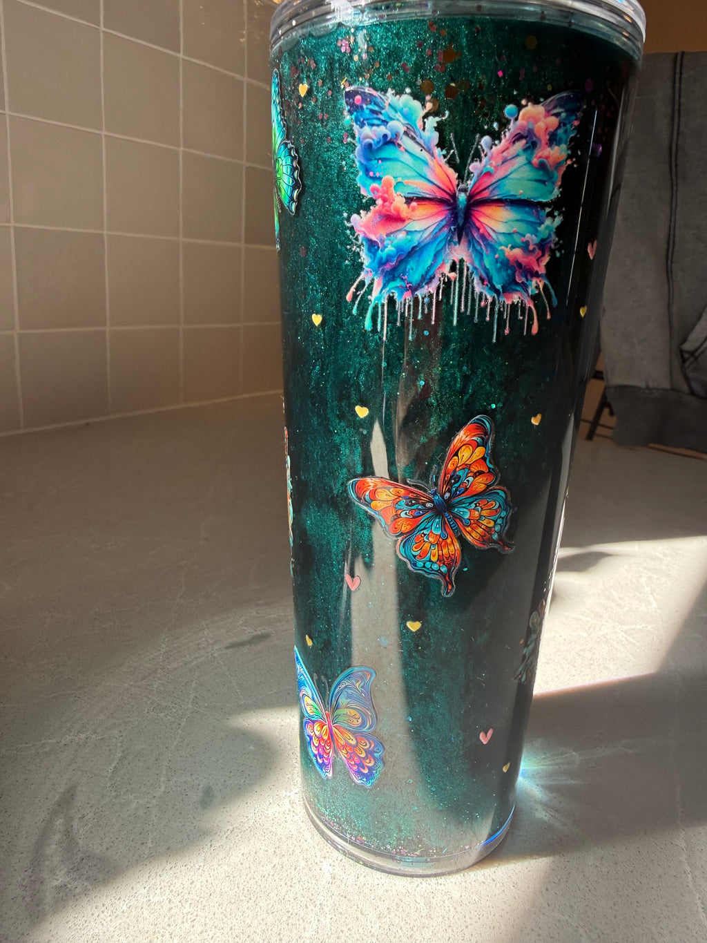 butterfly mica waterfall - 240z acrylic