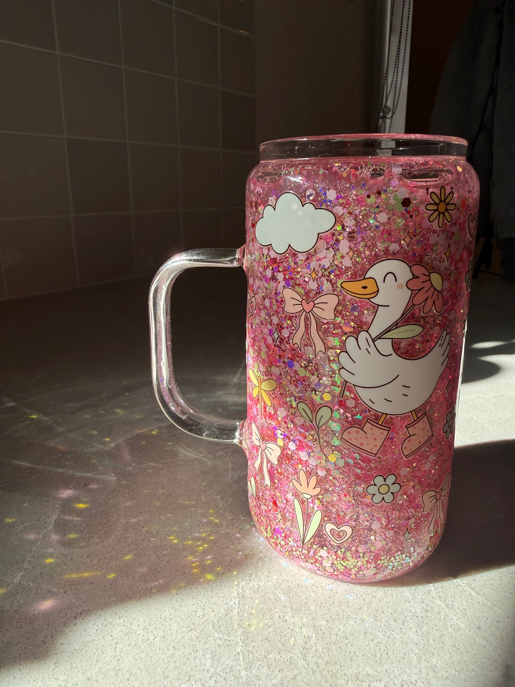 Duckies - 16oz w handle - glass