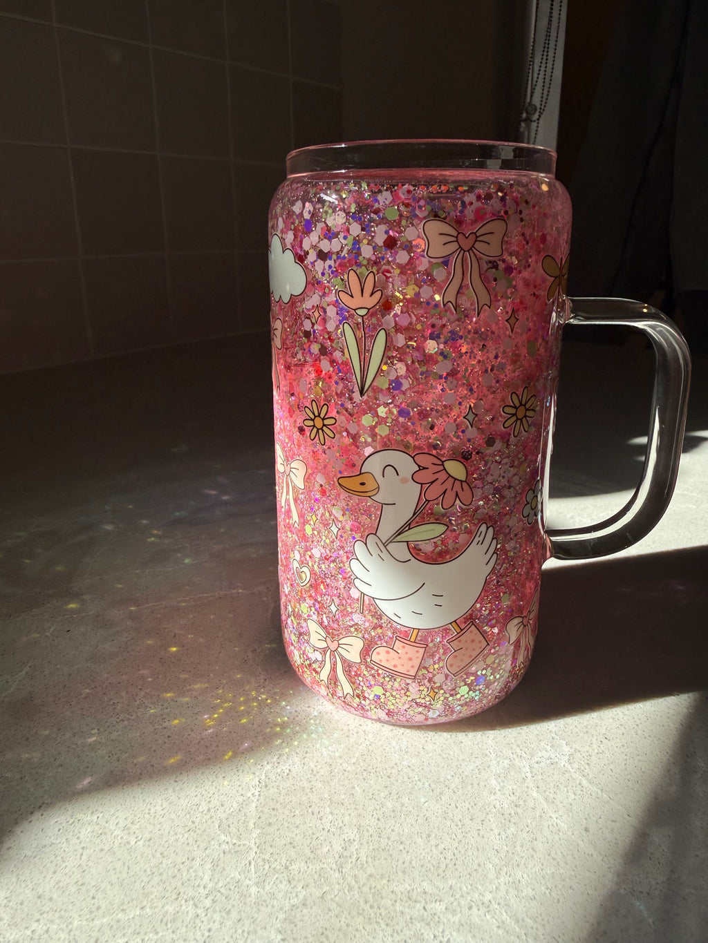 Duckies - 16oz w handle - glass