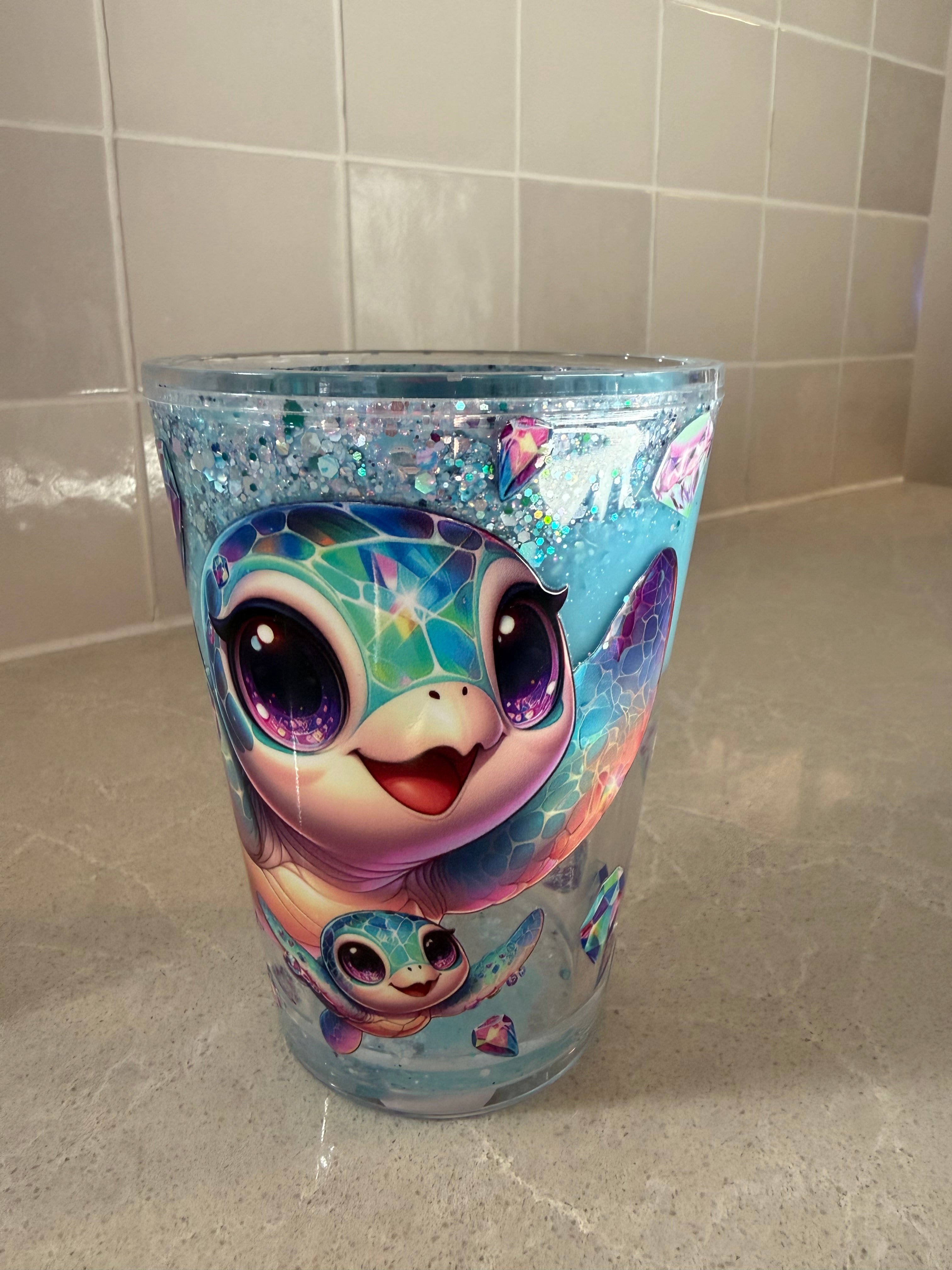 Turtle - blue lava - 12oz acrylic