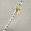 cherry - glass straw