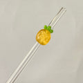 pineapple - glass straw