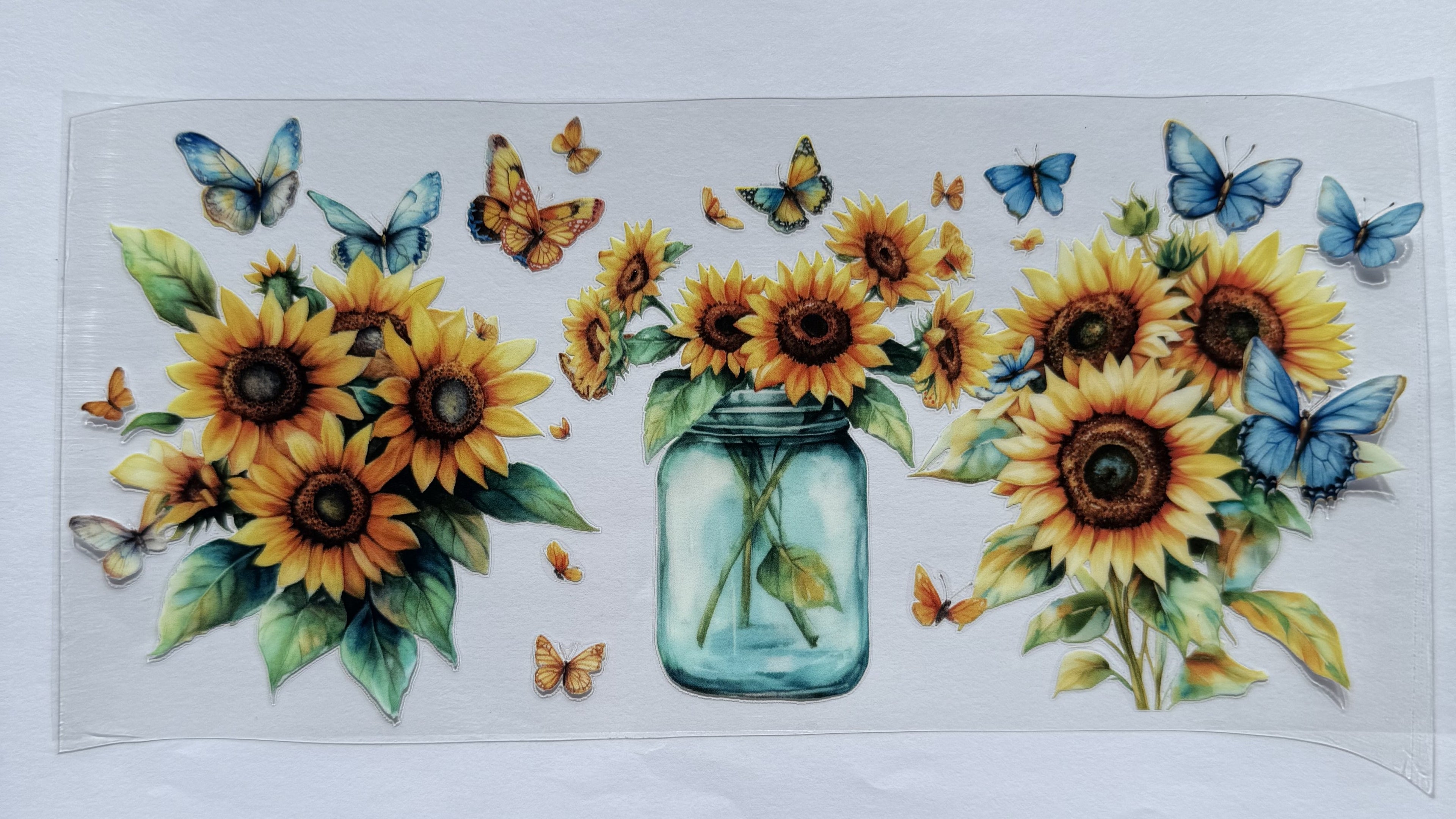 Jar of sunflowers