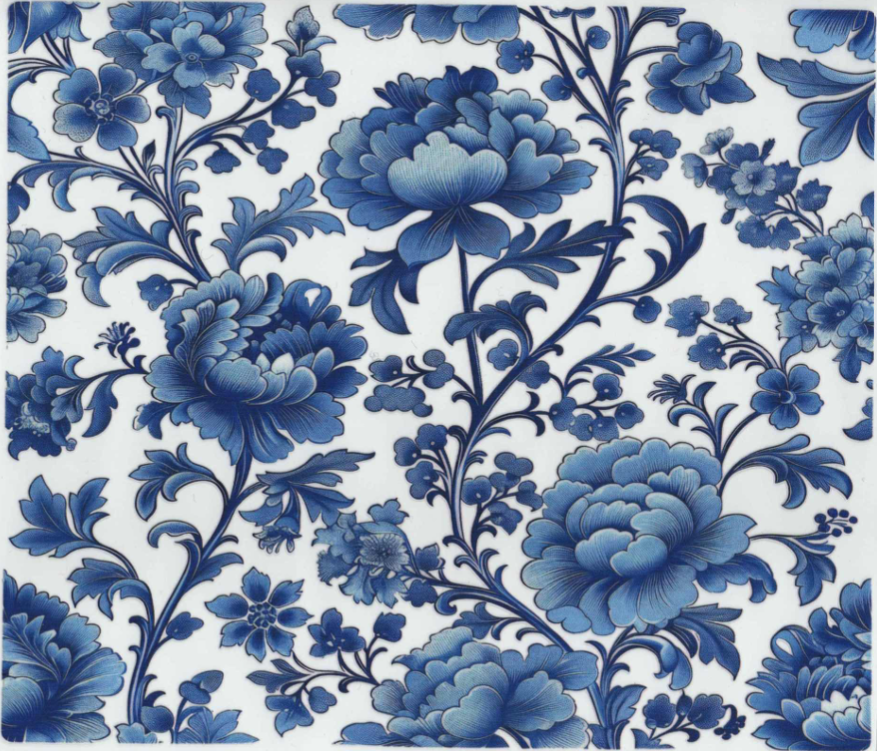 20oz Wrap - Blue Floral