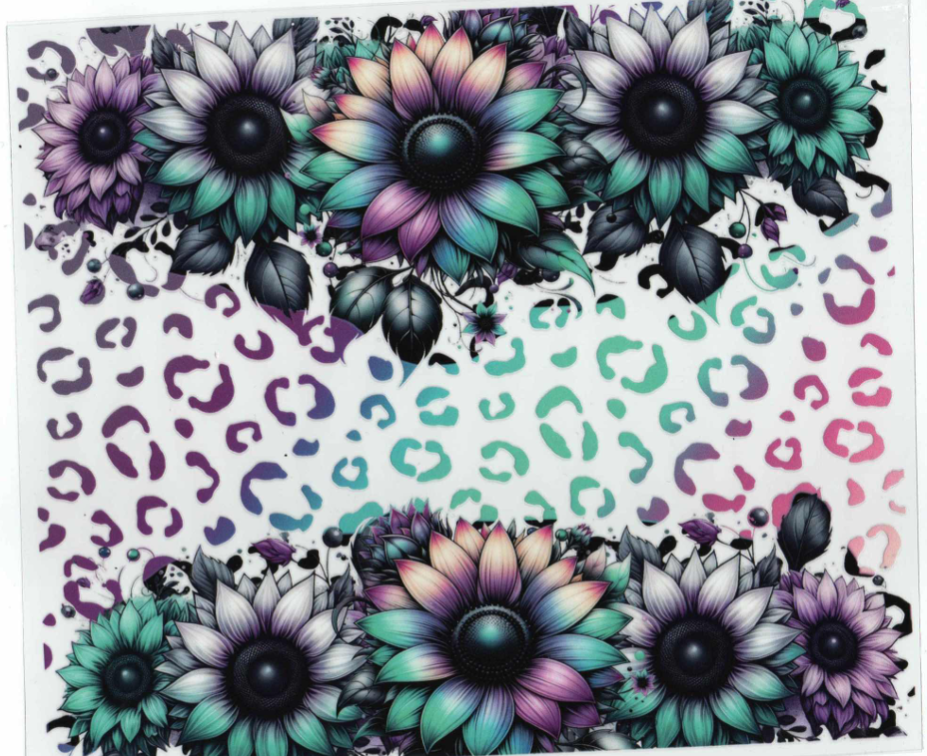 20oz Wrap - Floral Leopard