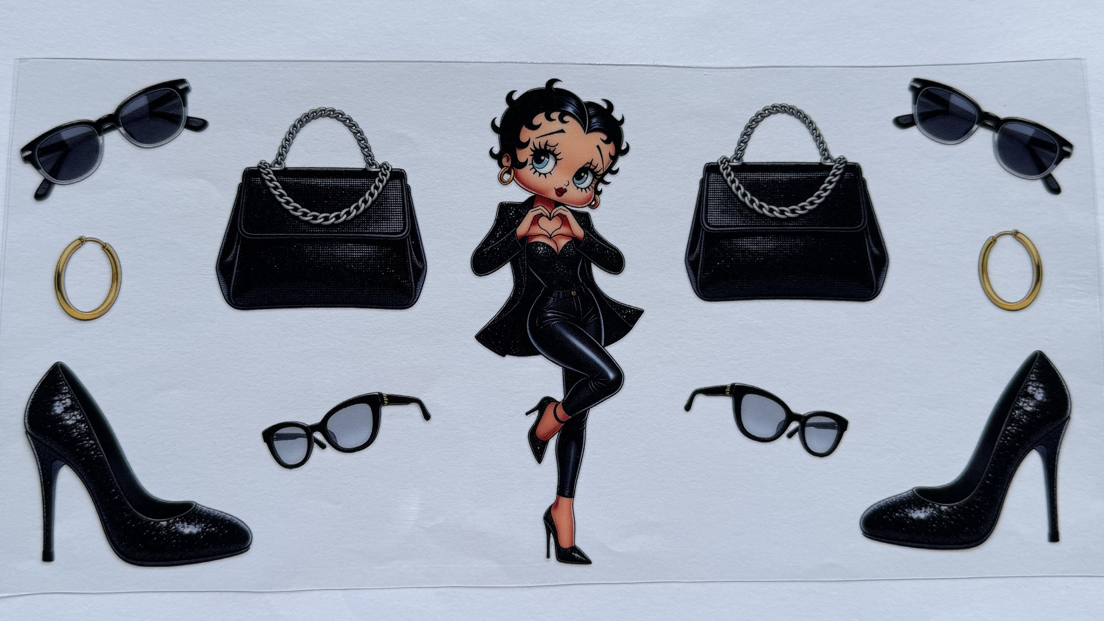 betty boop all black