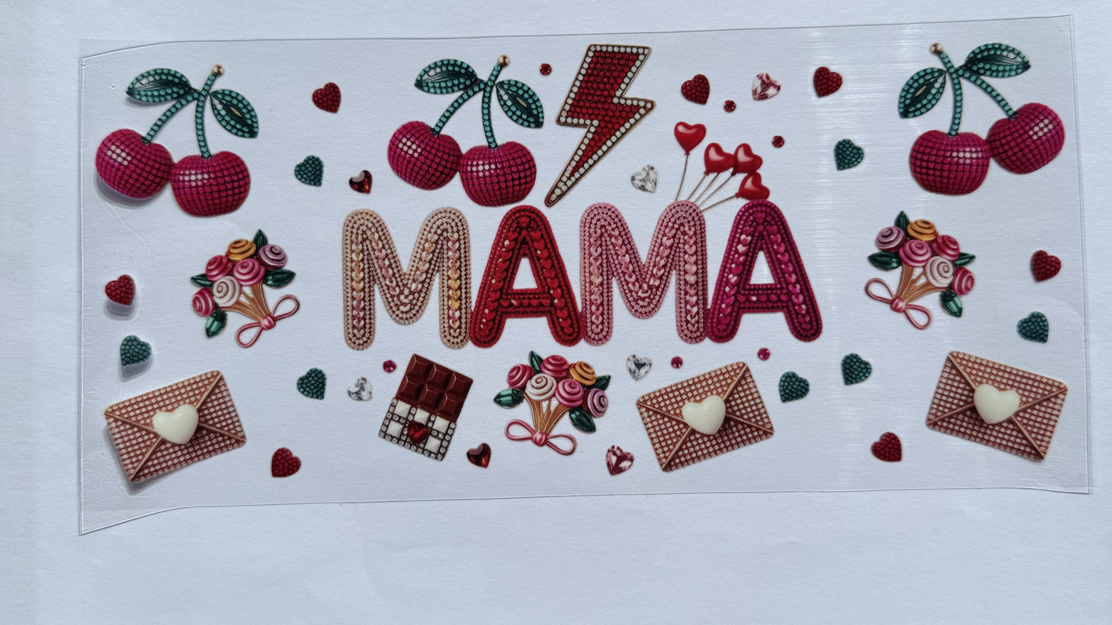 Mama - knitted effect