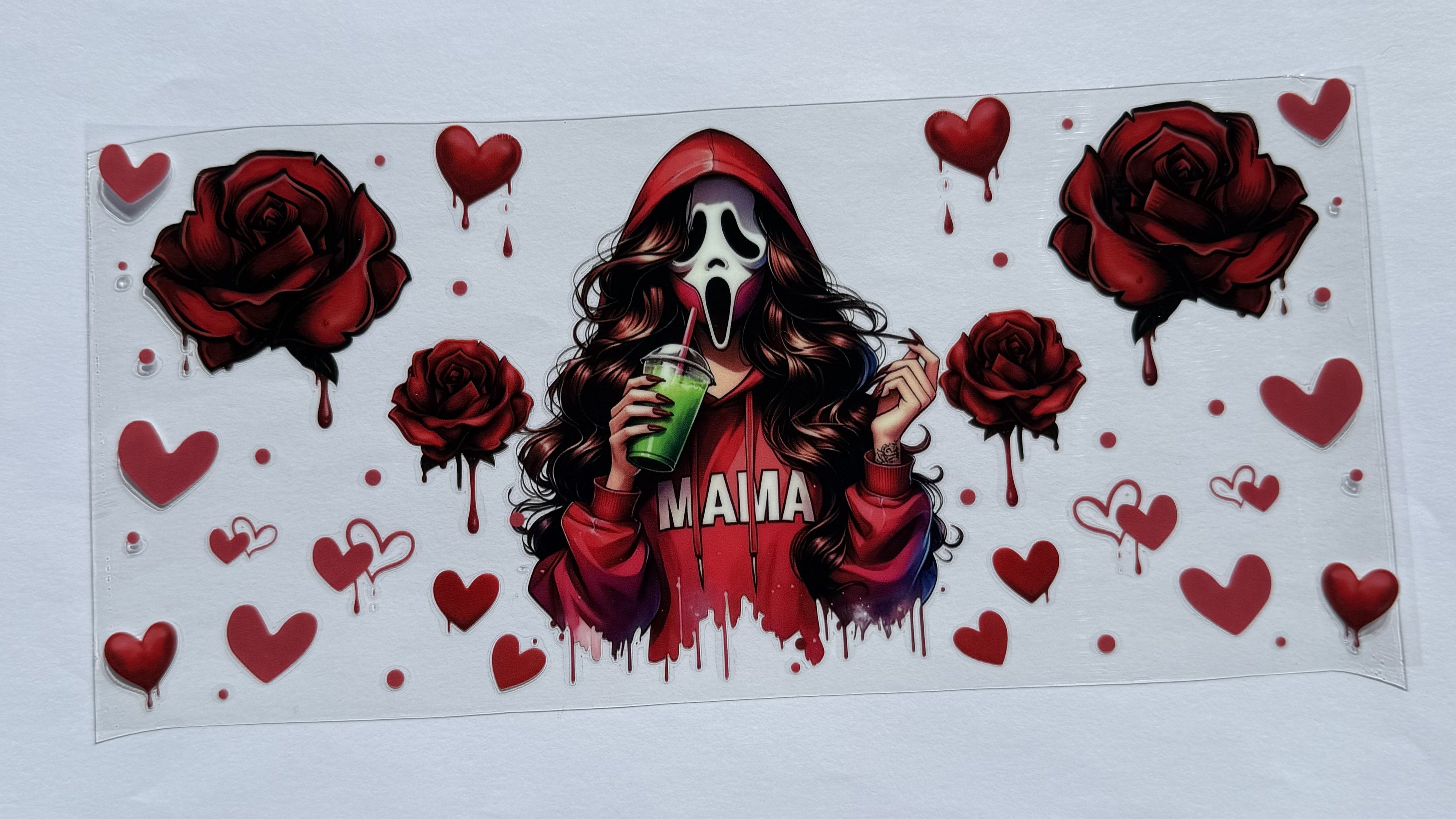 Mama - ghost face, red