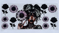 tattoo girl black and purple